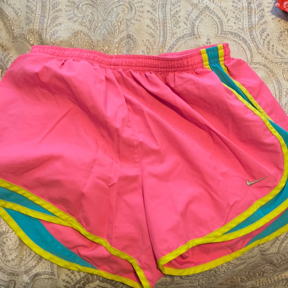 Bright Nike running shorts. Like brand new